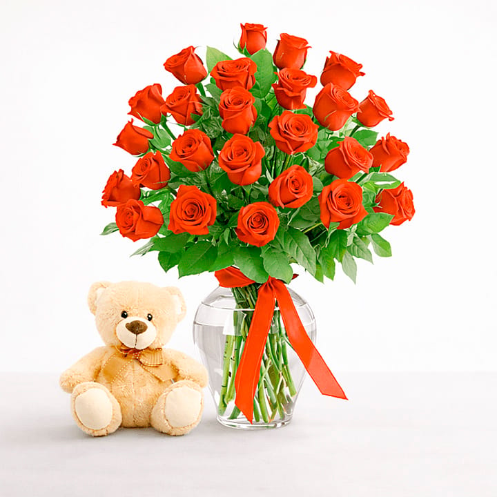 rose toy green Bouquet of Roses Valentine's Day Interactive Snuffle Dog Toy